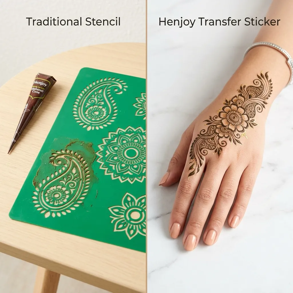 Mehendi Stencils vs. Henjoy Stickers